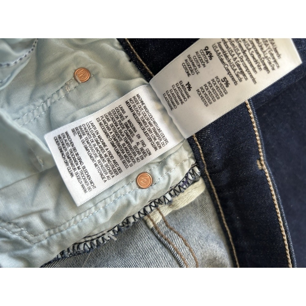 MOTHER Insider Crop Step Fray Jeans Not Rough Enough Blue Womens Size 29 - Picture 7 of 8